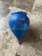 Vintage Red and Blue Spin Top Toy