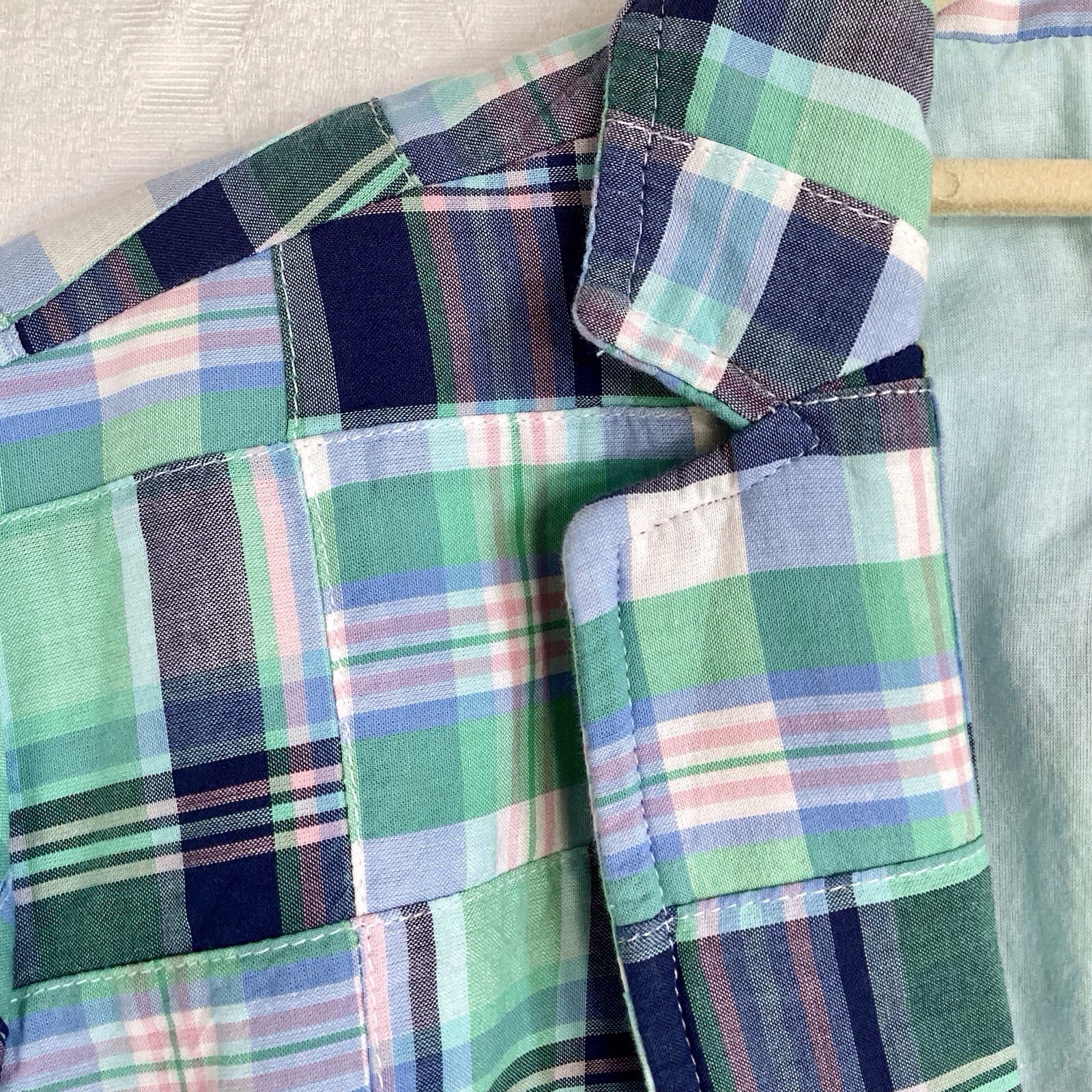 Talbots Madras Blazer Plaid Patchwork Fully Lined… - image 2