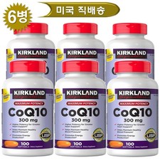  6  Kirkland Signature CoQ10 300mg 100 Softgels  X 6 bottles