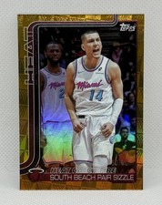 2025 Topps Basketball - Heat Catch Fire Tip-Off Gold Herro /50 #284 Miami Heat