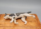 Vintage OOAK Hand Painted Walking Cat LF Artisan Dollhouse Miniature 1:12 — photo 6