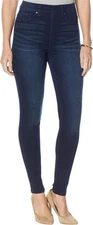 DG2 Diane Gilman Virtual Stretch Pull-On Jegging Indigo S NEW (406)