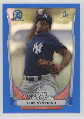 2014 Bowman Chrome Prospects Blue Refractor 24/250 Luis Severino #BCP78 7wk