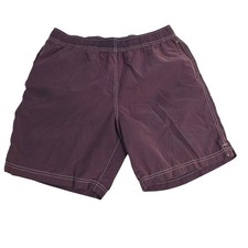 Roundtree  Yorke Faded Purple Contrast Stitch Swim Trunks Mens Medium