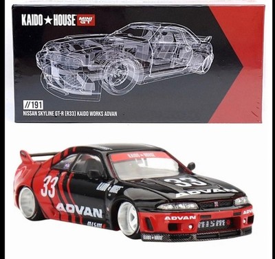 MINI GT x KAIDO HOUSE 191 Nissan Skyline GT-R ( R33 ) Kaido Works