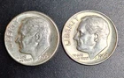 2 Silver 1964 P & D Roosevelt US Dimes  Coin - Lot Of Two NW#57