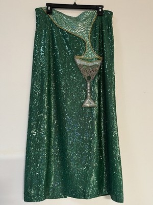 Antonio Melani Skirt Size 14 , Green Color (Amazon) Sequin skirt . NWT 