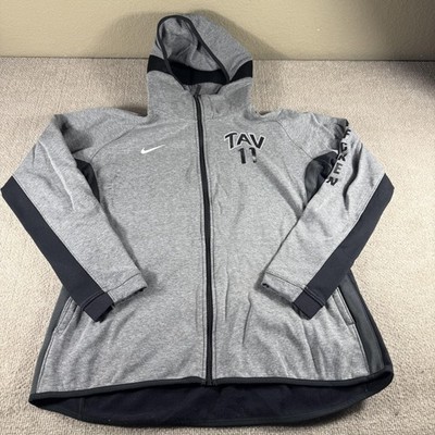 Nike Therma-FIT Hoodie Mens XL Gray Full Zip Fleece TAV 11 