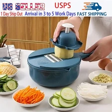 12 in 1 Food Chopper Multi-Functional Wash Rice Peel Veggies Egg Separator