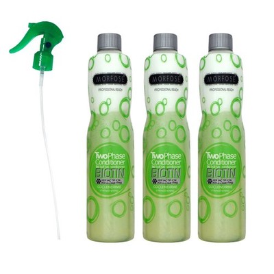 Morfose Reach Two Phase Biotin 3 x 400 ml Conditioner für alle Haartypen Set