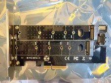 PCIE To M.2 NVMe Adapter Card Dual-key (B-key/M-key) Supports 110MM (0-187)