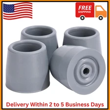 4PCS Walker Tips 1 1/8 '' Heavy Duty Replacement Rubber Tips for Walkers, Commod