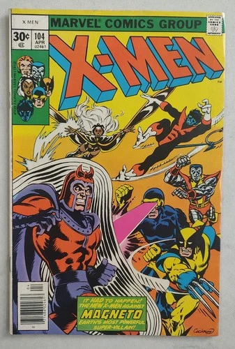 X-Men #104 First Cameo App of Starjammers - Vintage Silver Age (Marvel 1977)