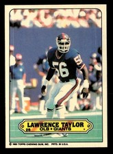 1983 TOPPS STICKERS #28 LAWRENCE TAYLOR GIANTS