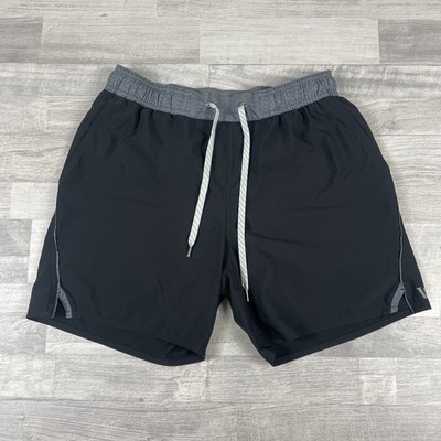 Vuori Shorts Mens Medium Black 6  Lined Trail Running Shorts Active Stretch V341