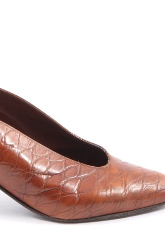 GIORGIO MORETTO Zapatos sin cordones Mujeres Flats Talla EU 38.5 marrón elegante - Imagen 3 de 6