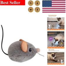 Interactive Cat Toy Squeak Squeak Mouse - Touch-Activated Catnip Adventure
