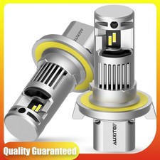LED 9008/H13 Headlight Bulbs 6500K Bright White 1:1 Size High Brightness