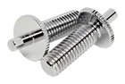 Import Conversion Posts Chrome 4mm x M8 fits Epiphone & others  EZPZ PARTS