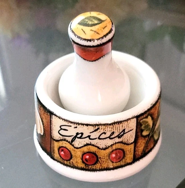 Spice Mortar And Pestle Set by Jo!e MSC International Inc. Porcelain