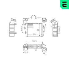 ERA Ladeluftkühler 672039 für VW PASSAT B5 3B3 Variant 3B6 3B2 3B5 TDI 4motion 1