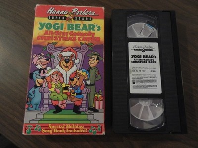 VHS CARTOON YOGI BEAR ALL STAR COMEDY CHRISTMAS CAPER HANNA BARBERA KIDS 1989 TV