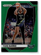2024 Panini Basketball WNBA Prizm Teaira McCowan Green #105 Dallas Wings