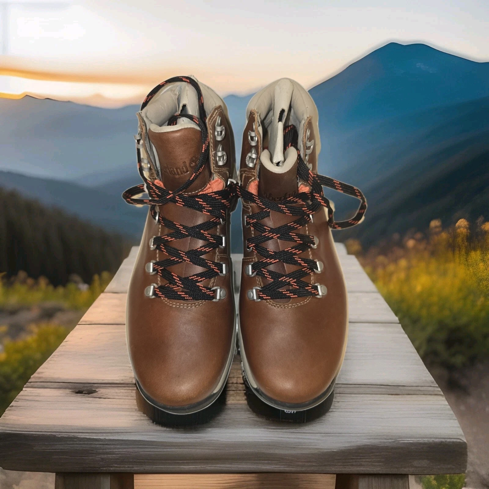 TIMBERLAND FLYROAM IMPERMEABILE PELLE MARRONE MEDIO A1RMA UOMO TAGLIA US: 12