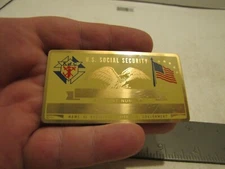 VTG NOS PERMA GRAPHICS KNIGHTS OF COLUMBUS SOCIAL SECURITY/ID CARD BLANK K107