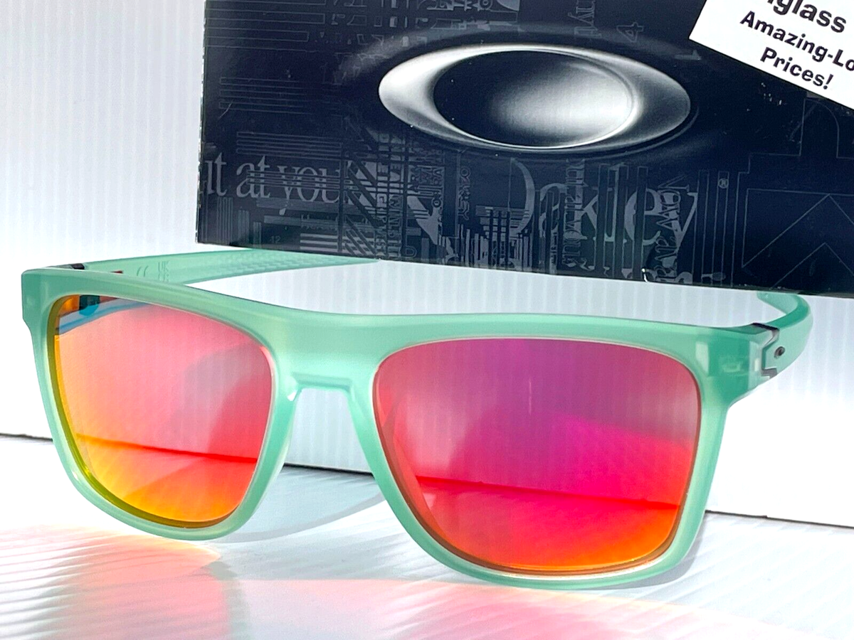 Oakley LEFFINGWELL Matte Translucent Jade POLARIZED Galaxy Magenta