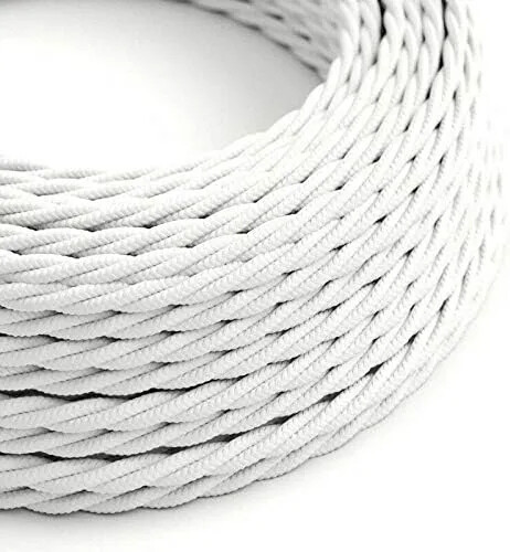 2 Core Cable Antique Twisted Braided Cable Lighting Lamp Flex Vintage Cable - Picture 23 of 27
