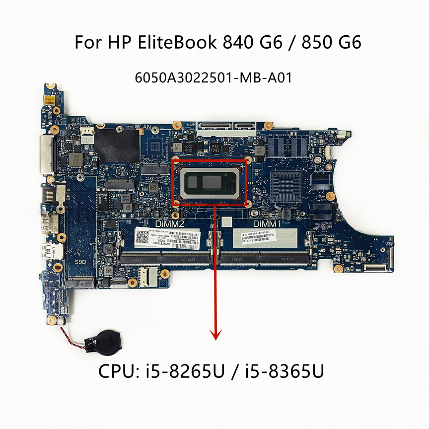 For HP EliteBook 840 G6 850 G6 W/ Intel i5/i7 CPU L62758-601