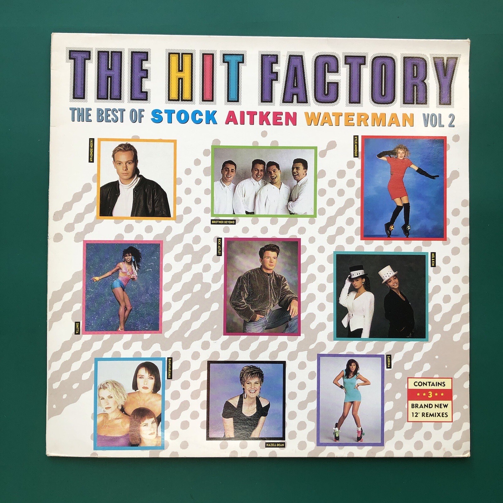 HIT FACTORY (Best Of STOCK AITKEN WATERMAN #2) Hi NRG Synth-pop LP Kylie Sinitta