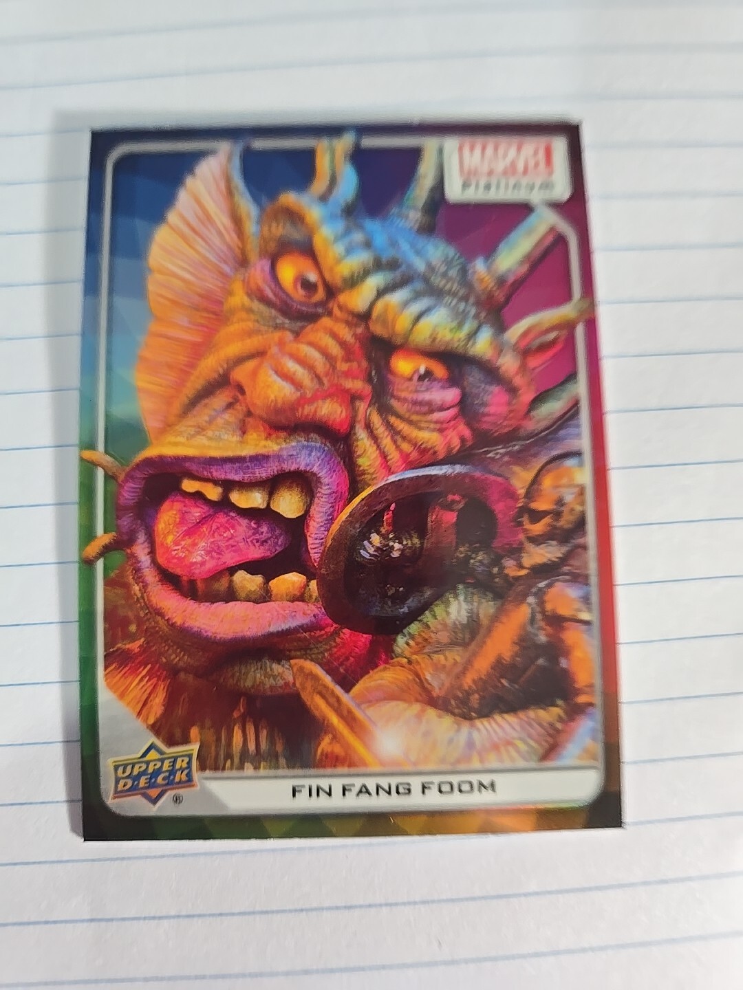2023 Upper Deck Marvel Platinum Rainbow Color Wheel FIN FANG FOOM #4