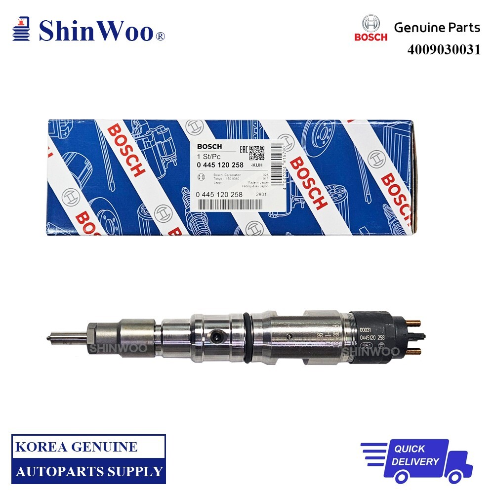 GENUINE BOSCH Diesel Fuel Injector 0445120258 Doosan Daewoo DL08