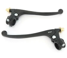 Yamaha Lever Perch Assembly Set - Clutch + Drum Brake - Black - 7/8" - Universal