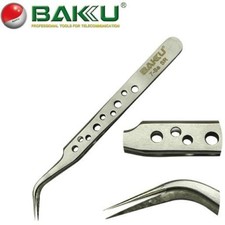 Precision Tweezers Angled curved Bent Antistatic Stainless iPhone Repair Tool BA