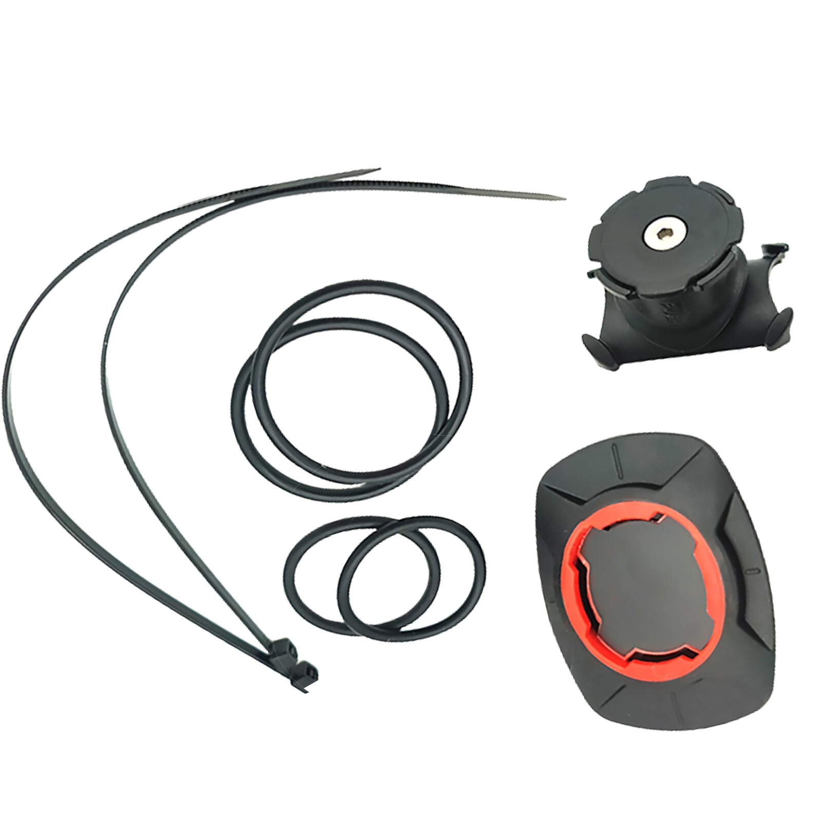 Motorcycle Bike Phone Mount with Adjustable Rubber Band Bracket  