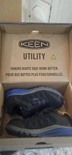 KEEN Utility Women's Vista Energy Work Shoe Composite Toe BLACK/Blue SIZE 7w