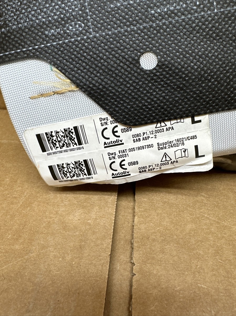 2015-2022 RAM PROMASTER CITY Front Left Side Driver Seat Air Bag