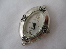 Geneva Watch Silver Toned Oval Shaped Face Water Resist