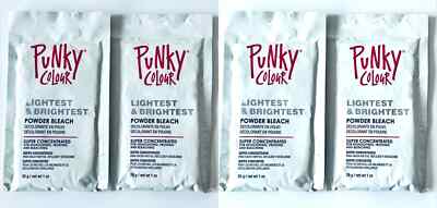 4 Punky Colour Lightest & Brightest Powder Bleach - 1oz Per Packet