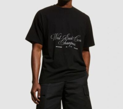 $98 Stampd Men's Cotton Black Graphic Crewneck T-Shirt Size S