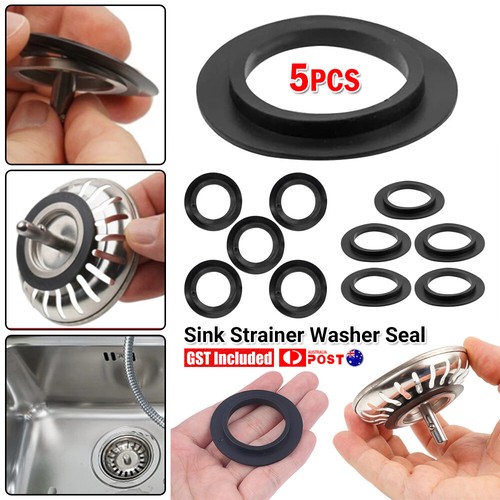 5X Sink Strainer Washer Seal Ring Durable For Kitchen Repair Waste Plug