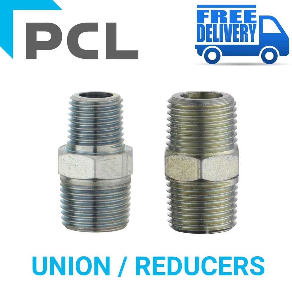 PCL Union & Reducers Genuine Hose Airline Compressor Connector 1/4 3/8 1/2 BSP