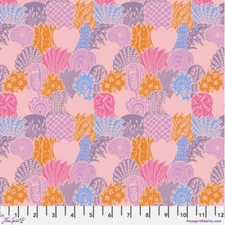 Free Spirit Anna Maria Horner Brave Scales Pink Cotton Fabric By The Yard