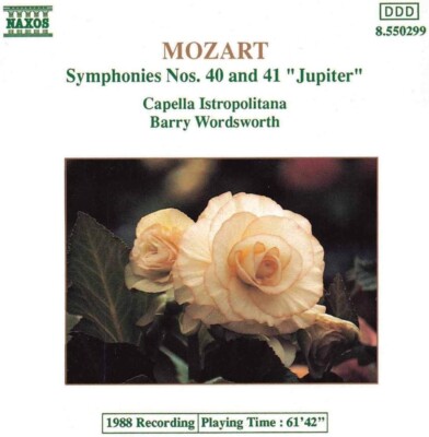Mozart / Barry Wordsworth - Symphonies Nos 40 & 41 'Jupiter' (CD 2002) * NEW *