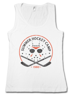 SUMMER HOCKEY CAMP 1980 DAMEN TANK TOP The 13 Friday Jason 13th Lake Fun