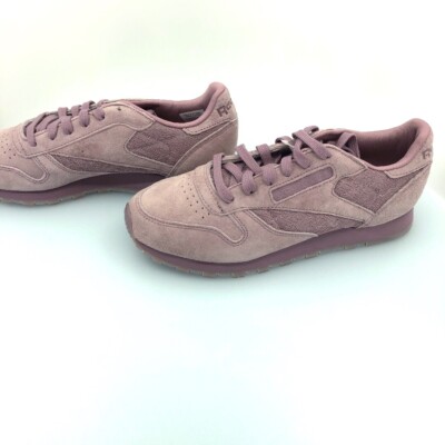Reebok Cl Lthr Lace Womens Size 7 Smoky Orchid Shoes