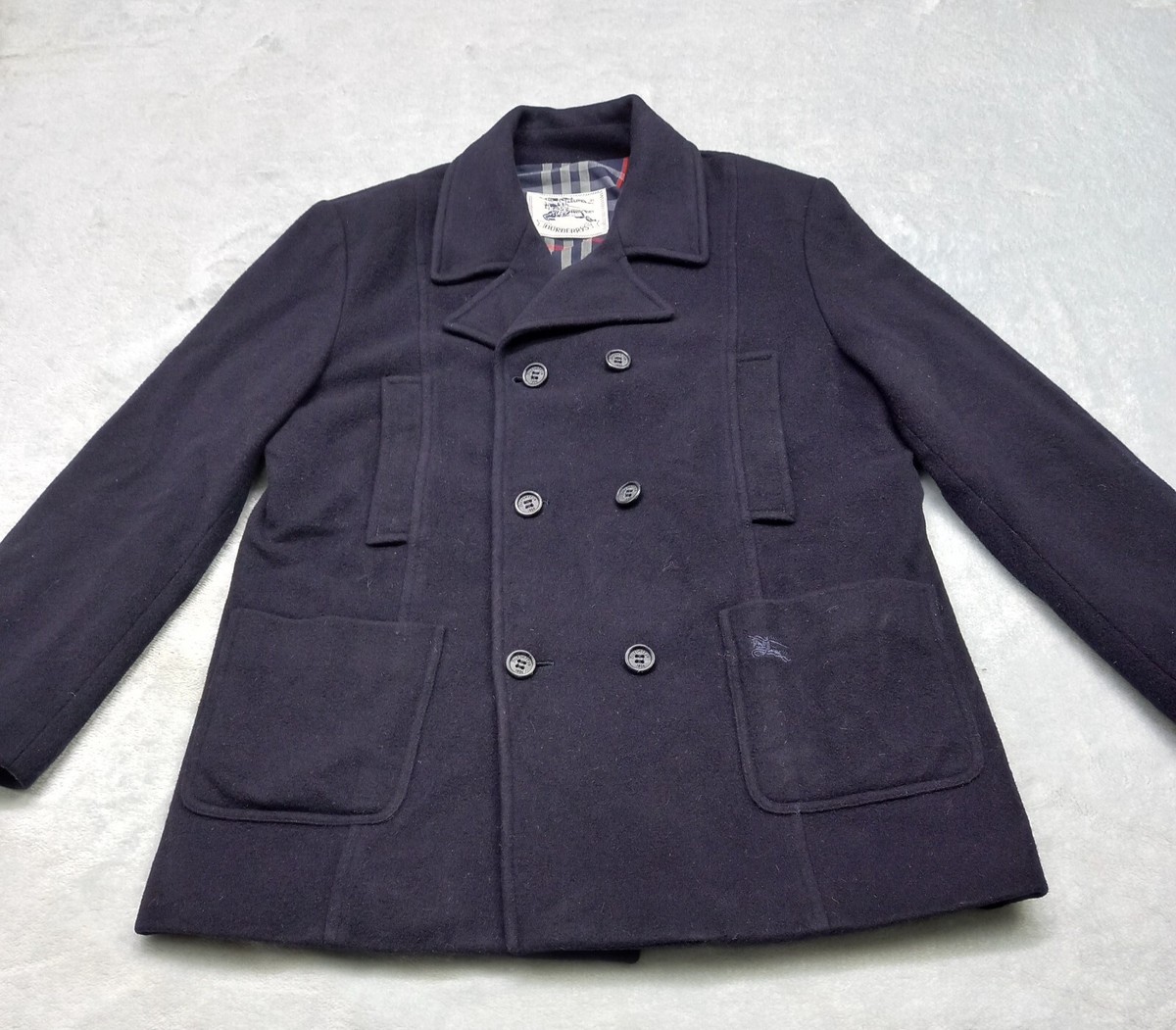 ジャケット・アウター Burberry wool double zip single P coat 18509049_42320640_600.jpg
